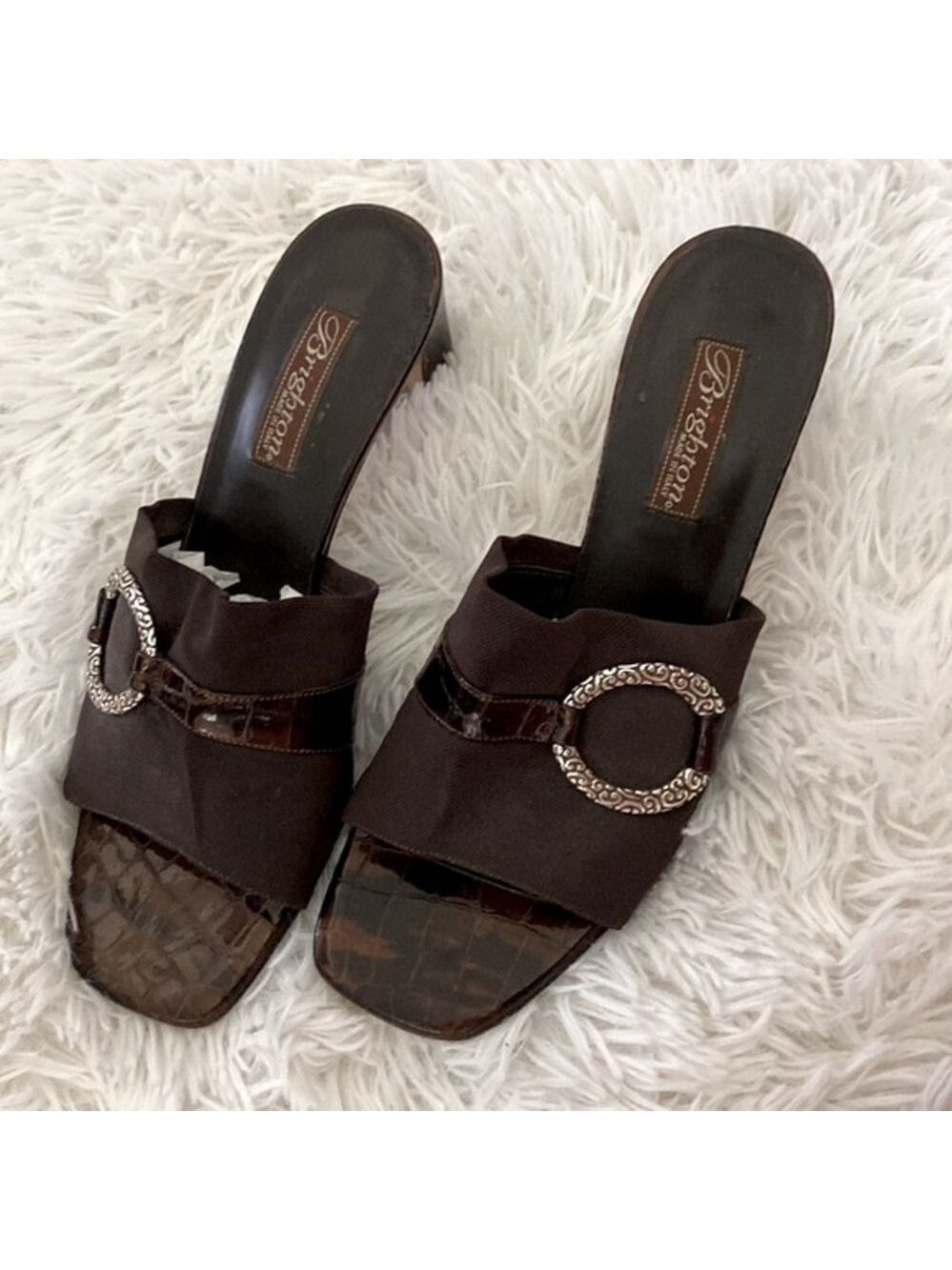 Brighton Y2K crocodile slip on heels - Picture 7 of 7